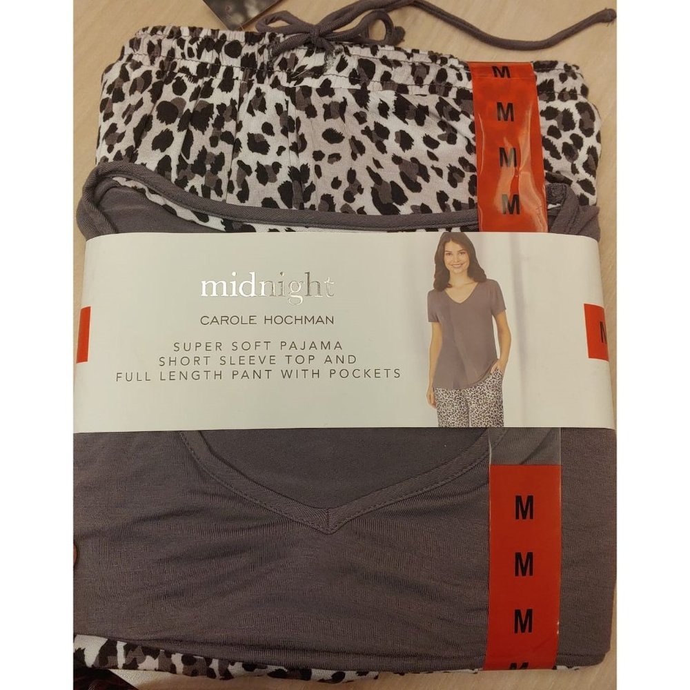Carole Hochman Midnight Women's Short Sleeve 2-Piece Soft Pajama Set - Picture 6 of 9